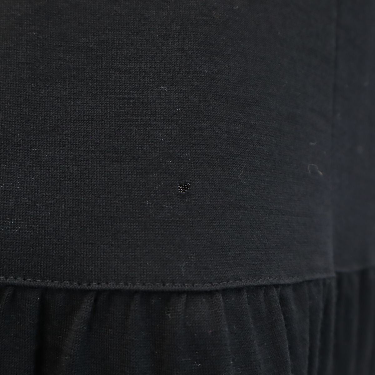 U by ungaro ユーバイウンガロ 日本製 長袖 ウール 膝丈ワンピース 40 黒 レディース