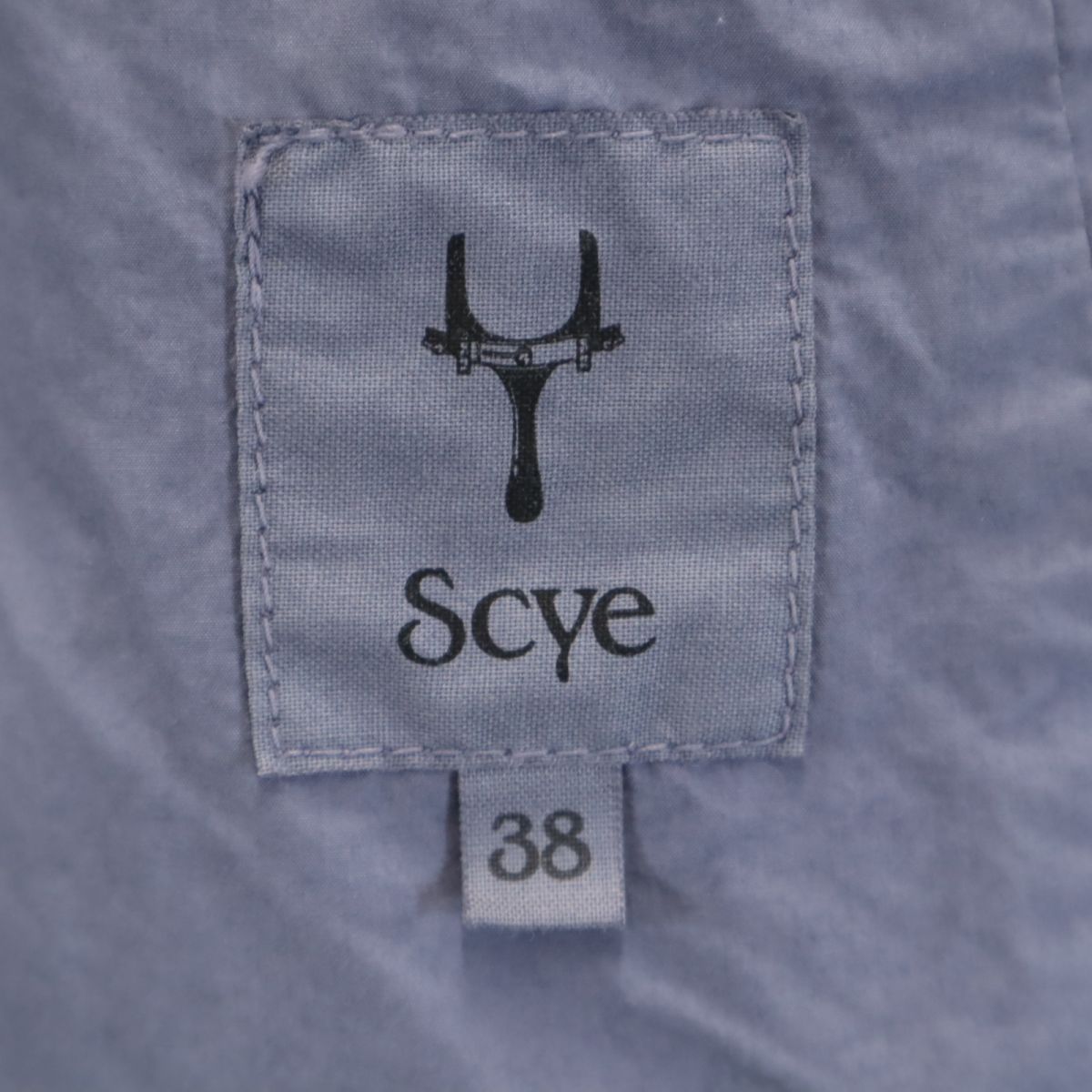 Scye サイ 日本製 トレンチコート 38 ネイビー系 メンズ