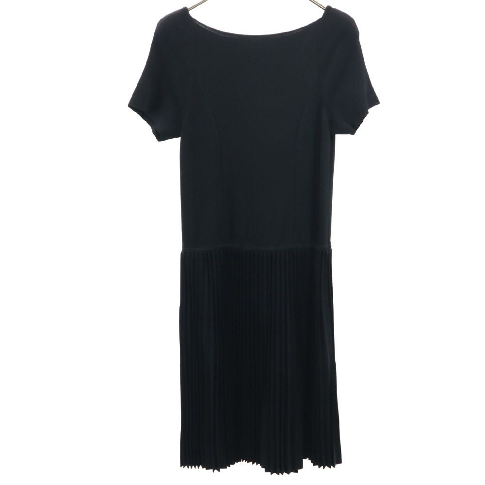 FOXEY NEW YORK フォクシー ニューヨーク 日本製 半袖 ワンピース 38 ブラック レディース