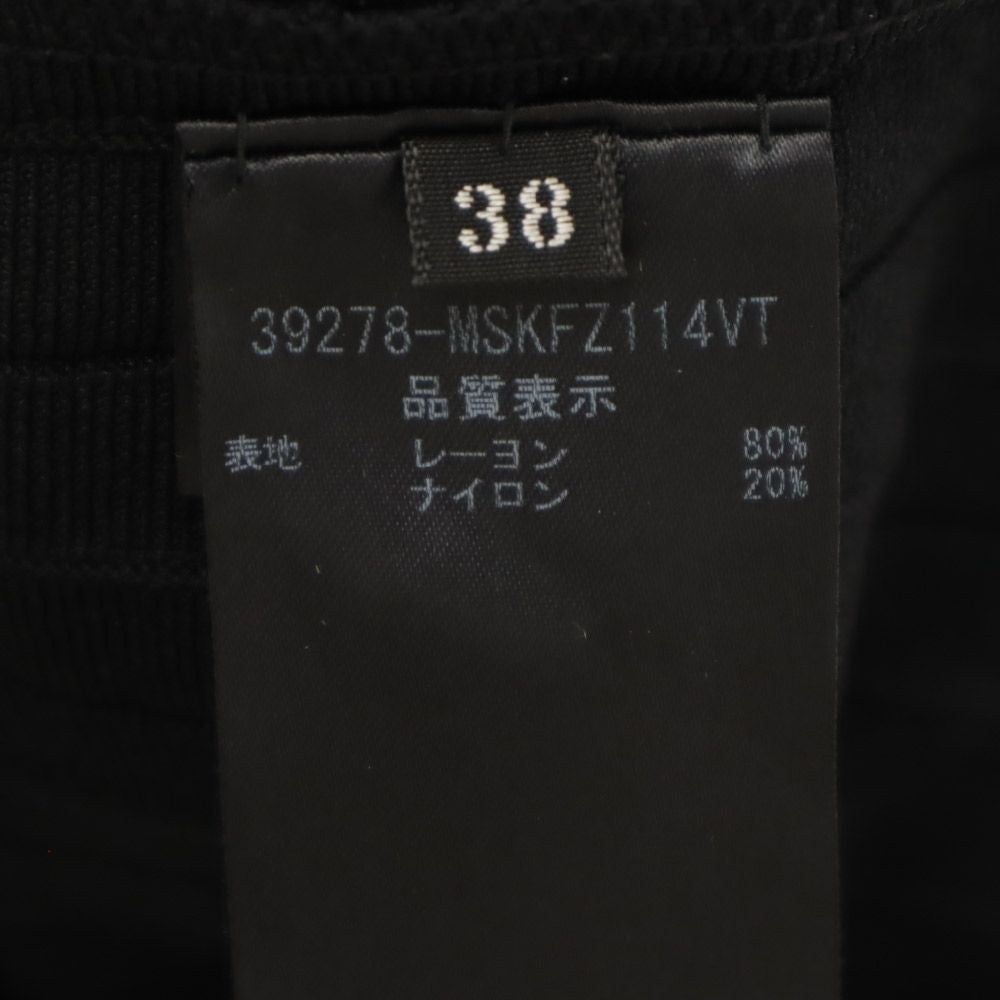FOXEY NEW YORK フォクシー ニューヨーク 日本製 半袖 ワンピース 38 ブラック レディース
