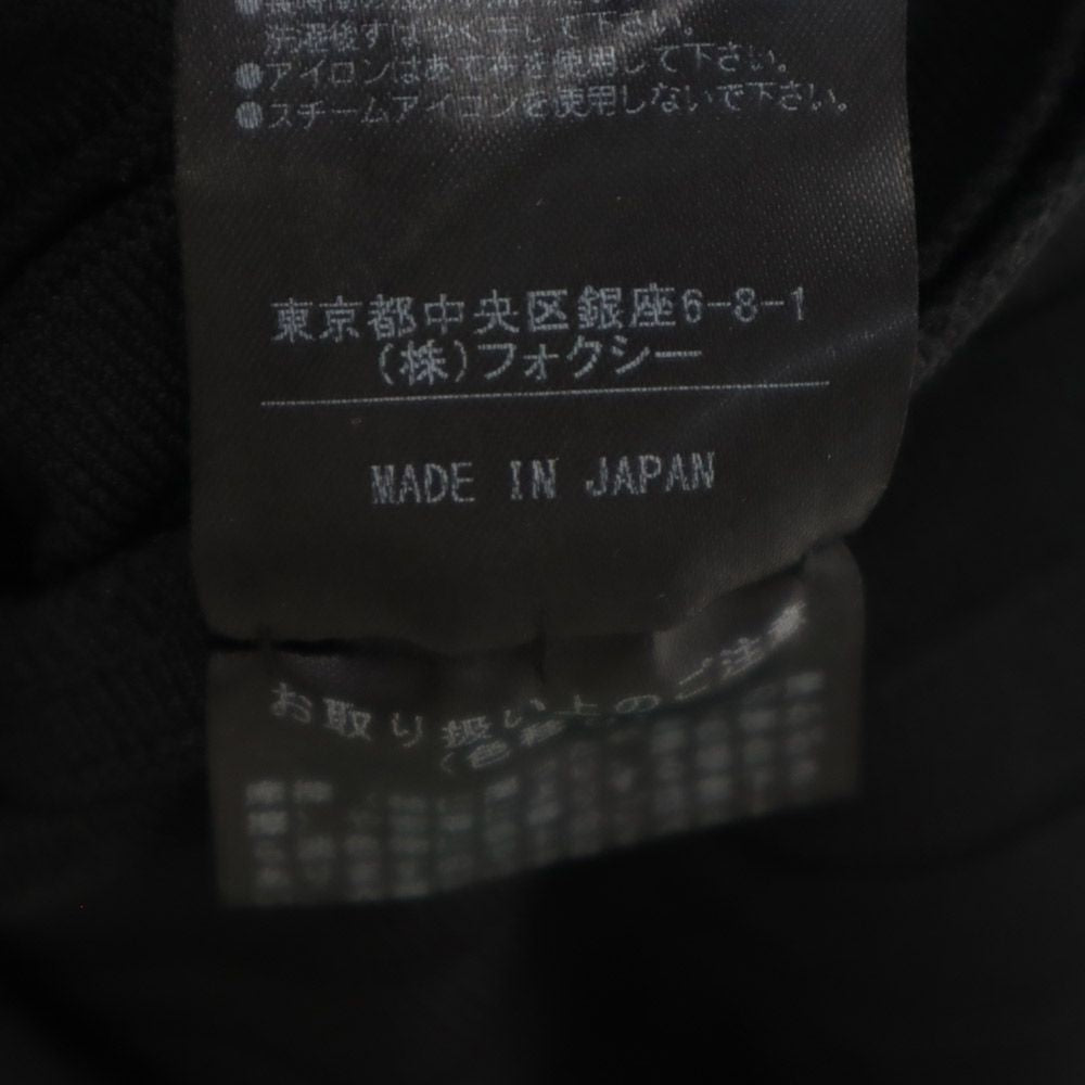 FOXEY NEW YORK フォクシー ニューヨーク 日本製 半袖 ワンピース 38 ブラック レディース