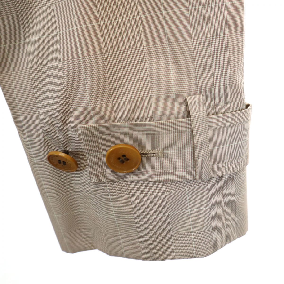 Aquascutum アクアスキュータム チェック柄 ステンカラーコート 9 ブラウン系 レディース