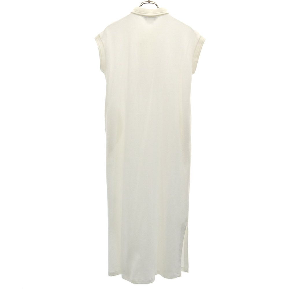 UNION LAUNCH ユニオンランチ 未使用 日本製 半袖 ポロ ロングワンピース F 白 レディース