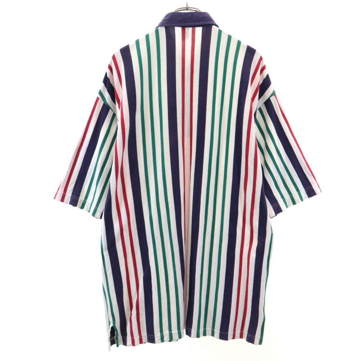 GANT ガント 90s オールド ストライプ柄 半袖 ハーフボタン ラガーシャツ XL RUGGERビックサイズ メンズ