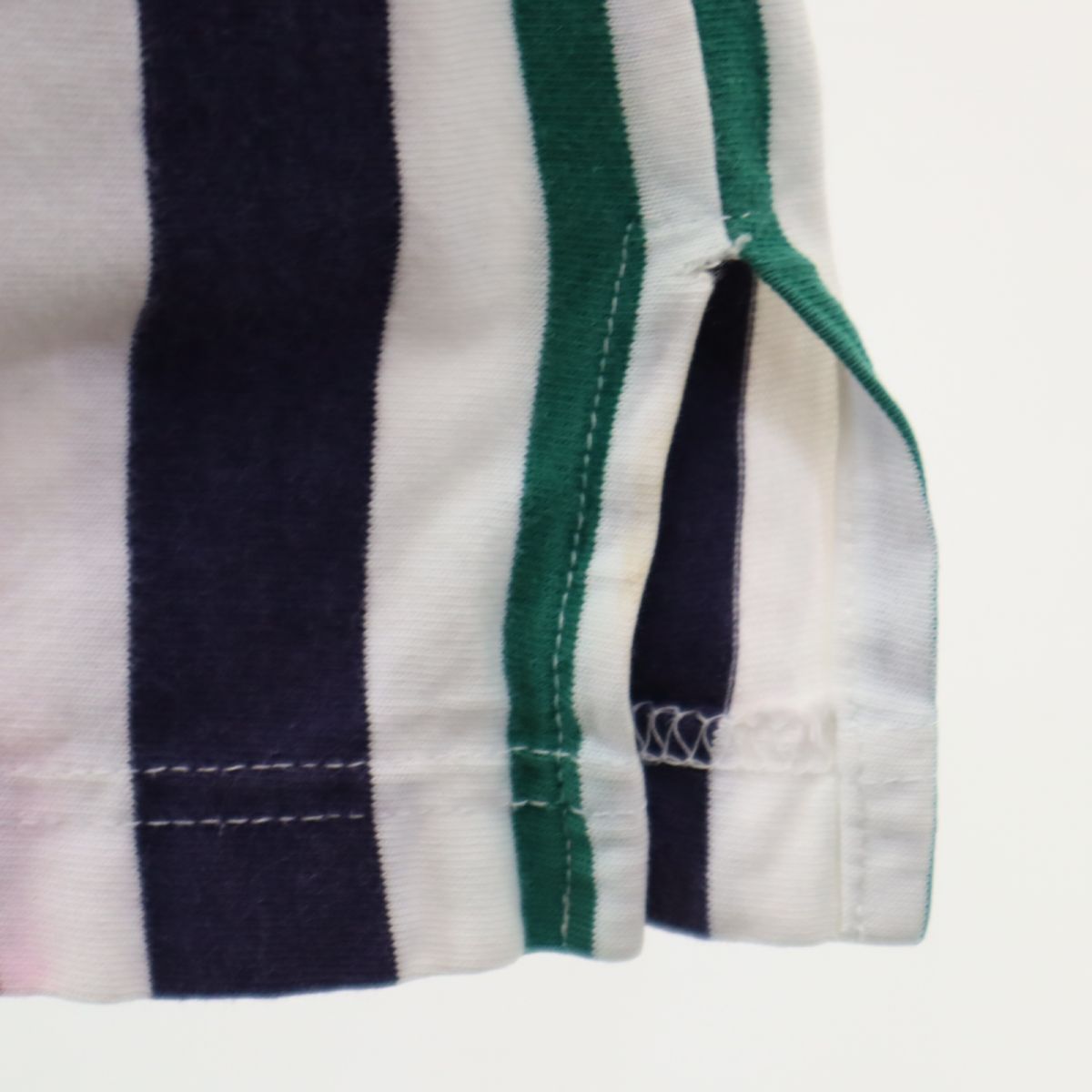 GANT ガント 90s オールド ストライプ柄 半袖 ハーフボタン ラガーシャツ XL RUGGERビックサイズ メンズ