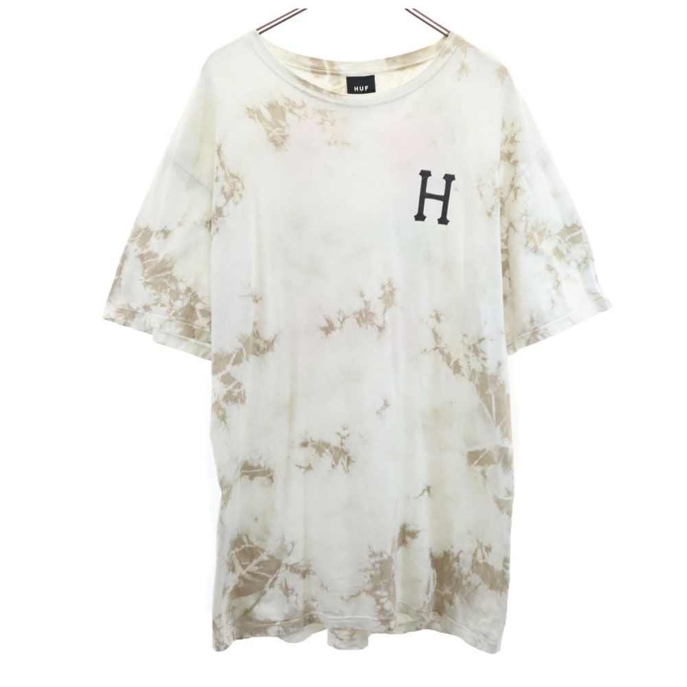 HUF ハフ バックプリント 半袖 Tシャツ L ホワイト系 メンズ