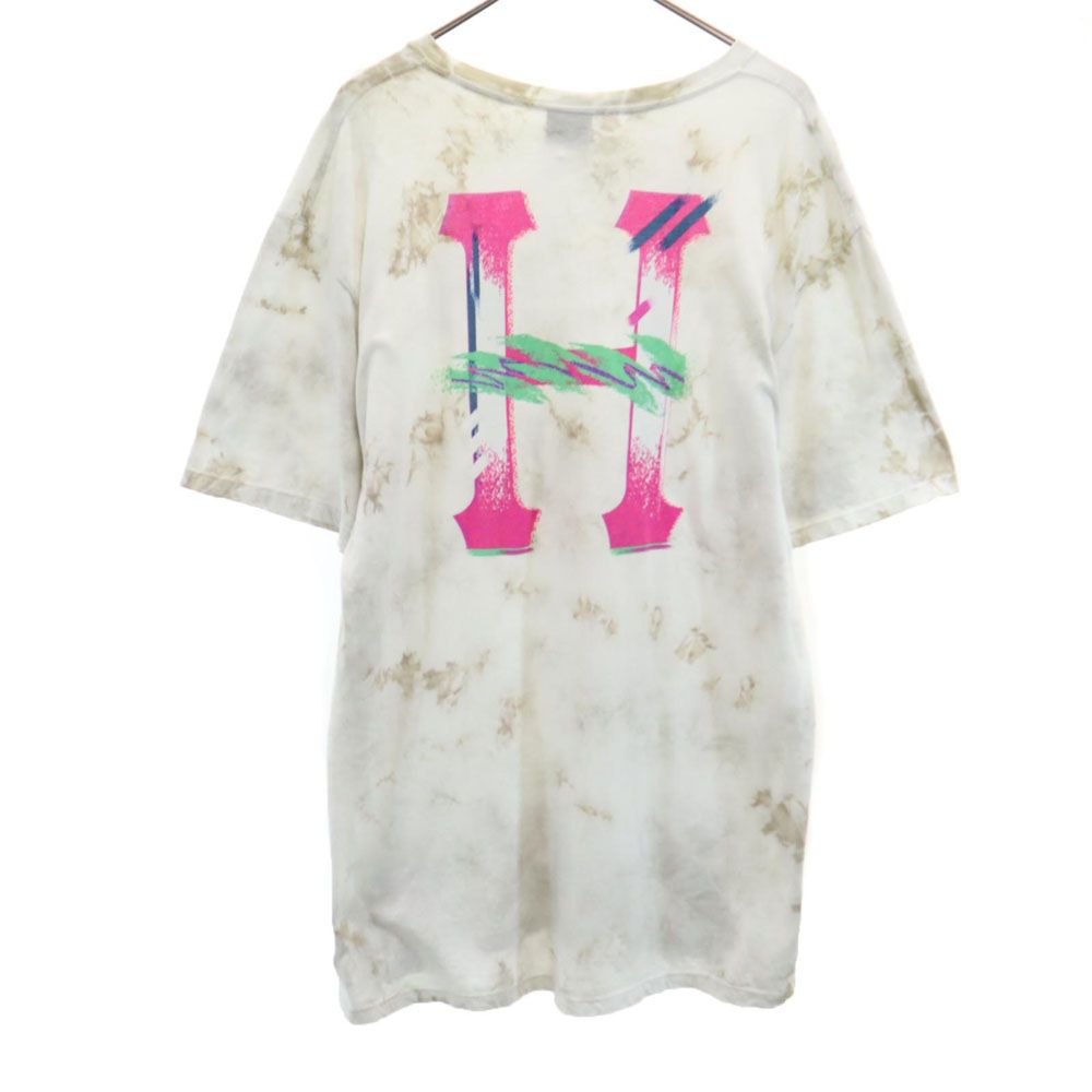 HUF ハフ バックプリント 半袖 Tシャツ L ホワイト系 メンズ