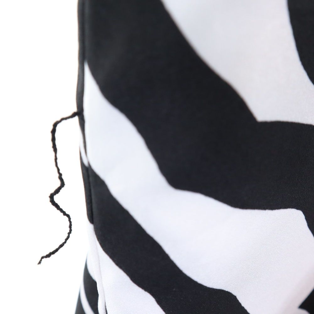 ARMANI EXCHANGE アルマーニエクスチェンジ 総柄 アシンメトリー ワンピース 2 ホワイト系 サイドジップ レディース