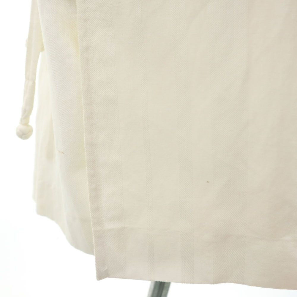 jonnlynx ジョンリンクス 日本製 リネンブレンド 半袖 ワンピース M ホワイト レディース