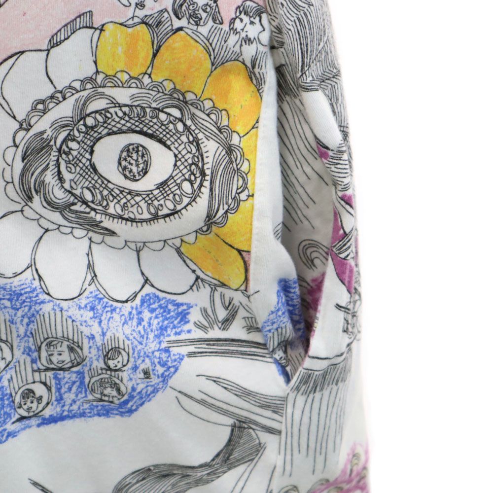 シーバイクロエ 総柄 半袖 フリル袖 膝丈ワンピース 6 白系 SEE BY CHLOE レディース