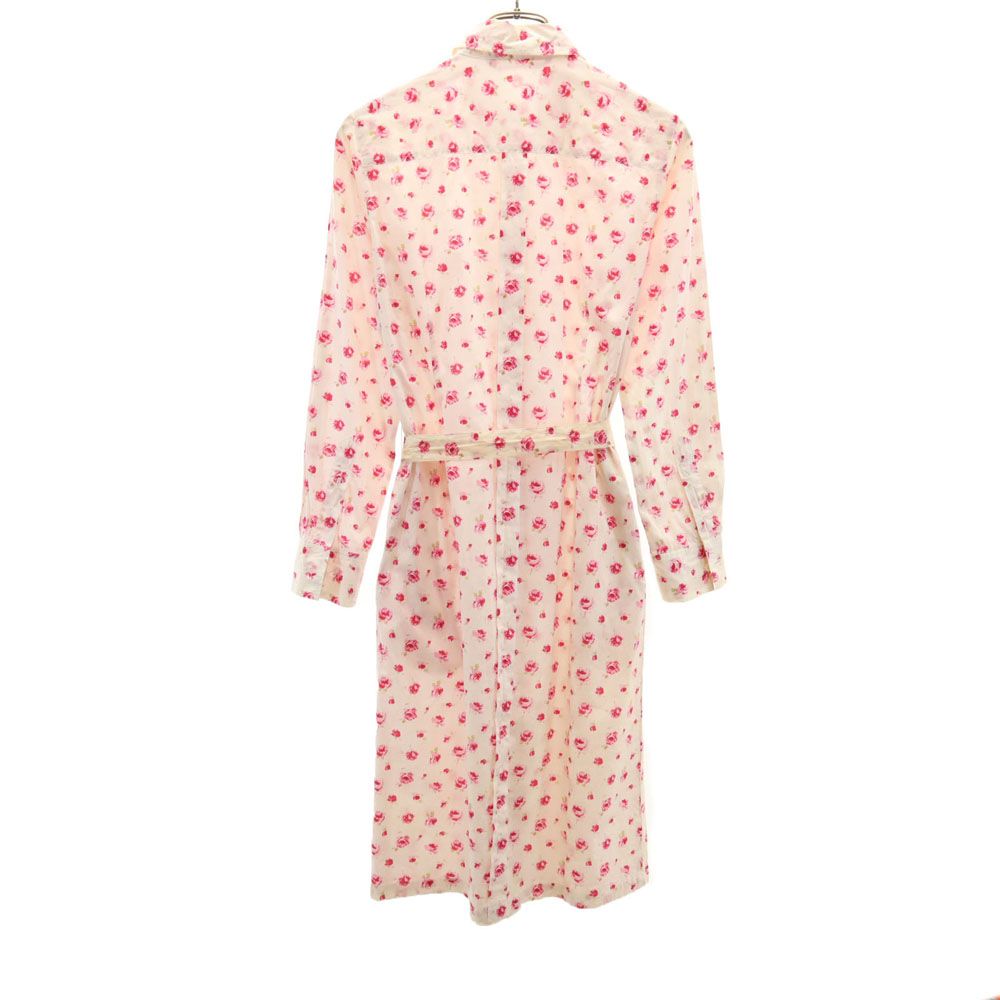 PS Paul Smith ピーエスポールスミス ウーマン 花柄 長袖 ロングワンピース 40 ピンク系 women レディース