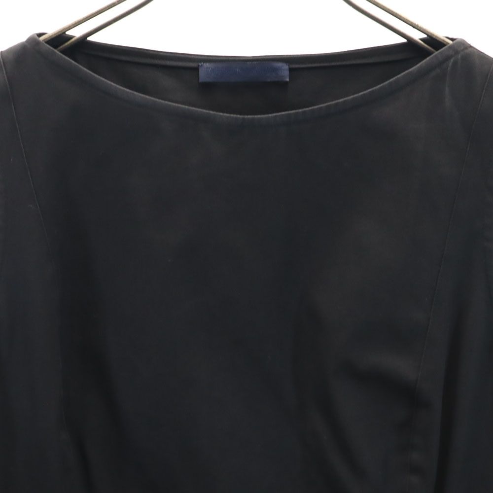 Emporio Armani エンポリオアルマーニ イタリア製 ノースリーブ ロングワンピース 40 ブラック レディース