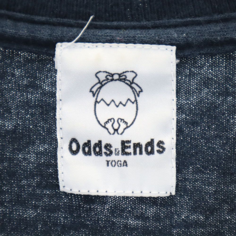 TOGA トーガ オッズアンドエンズ 半袖 膝丈ワンピース F ネイビー Odds&Ends フレンチスリーブ レディース