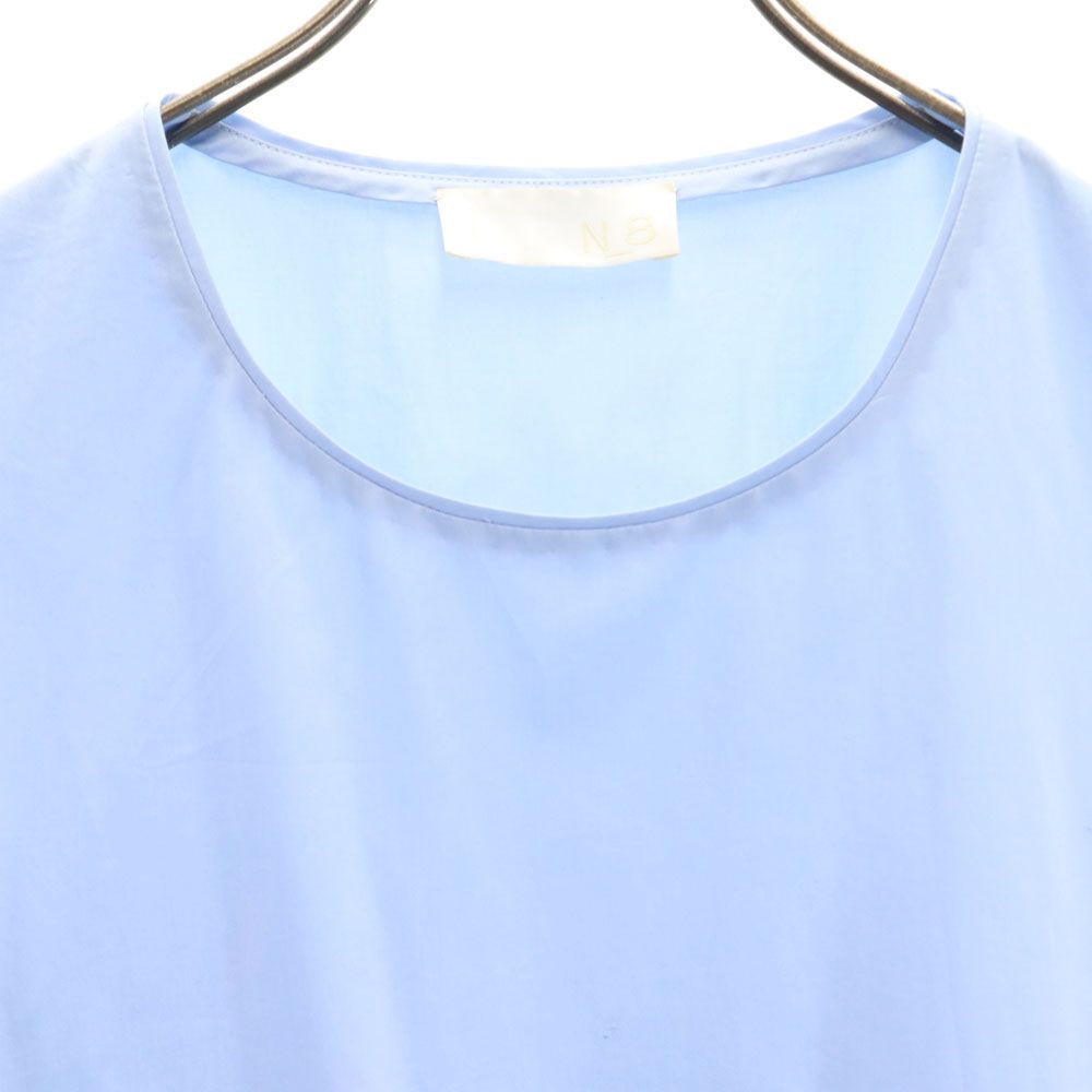 N_8 エンネオット イタリア製 ノースリーブ 膝丈ワンピース 38 ブルー系 レディース