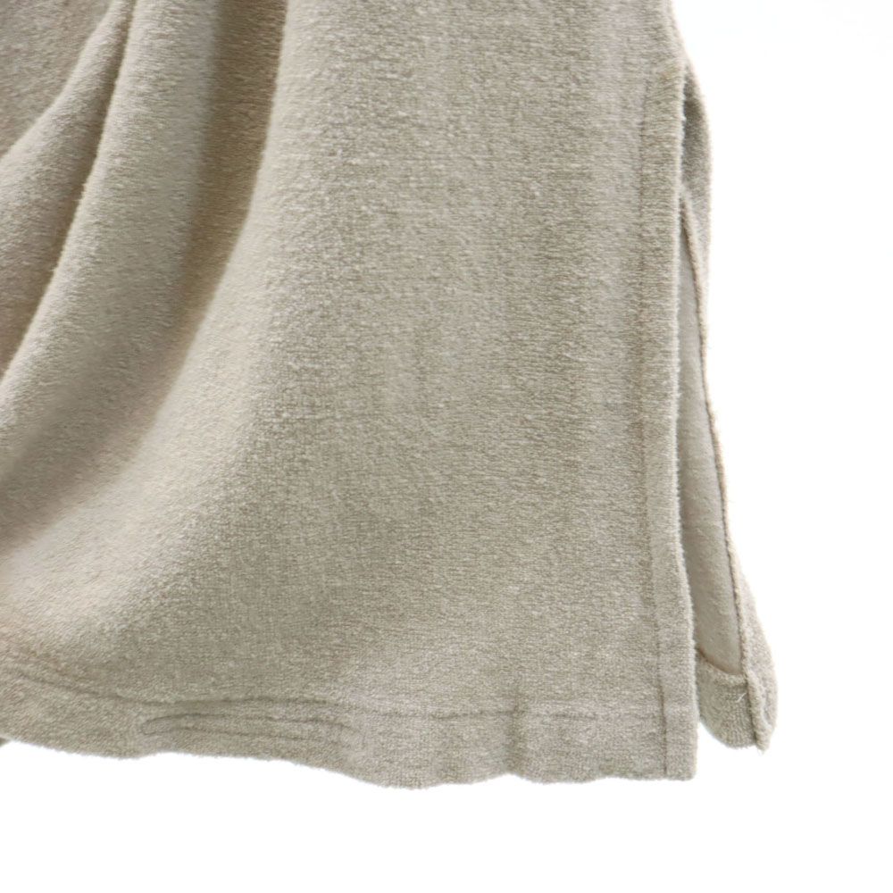 YOUNG&OLSEN ヤングアンドオルセン 日本製 ノースリーブ タオル地 スキッパーカラー 膝丈ワンピース 1 グレー系 レディース