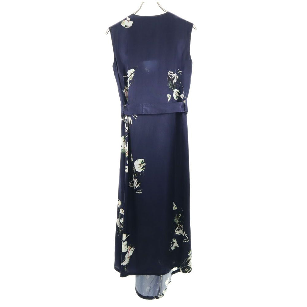 Y's ワイズ ノースリーブ ロングワンピース 1 ネイビー COMPOSITION:SEE ATTACHED LABEL レディース