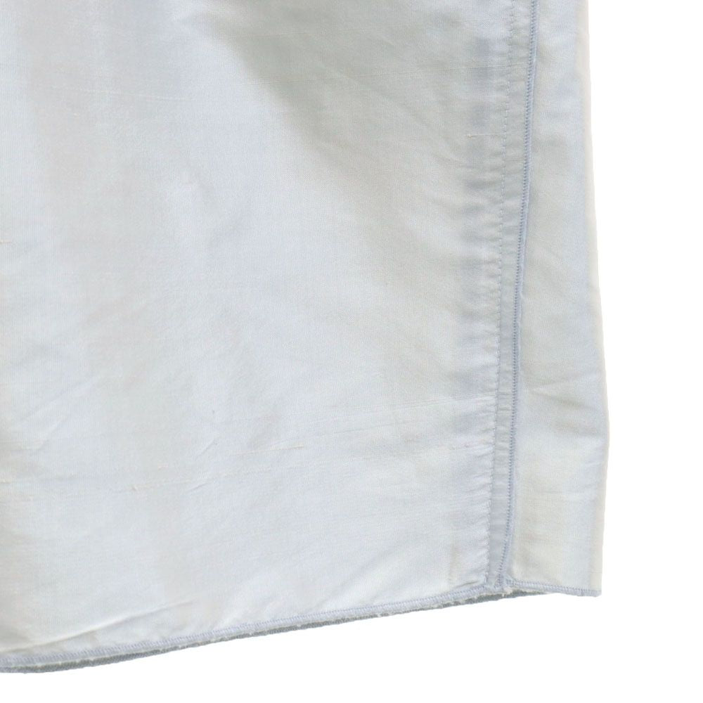 D&G ディーアンドジー シルク100% ノースリーブ ミニワンピース 44 シルバー DOLCE&GABBANA レディース