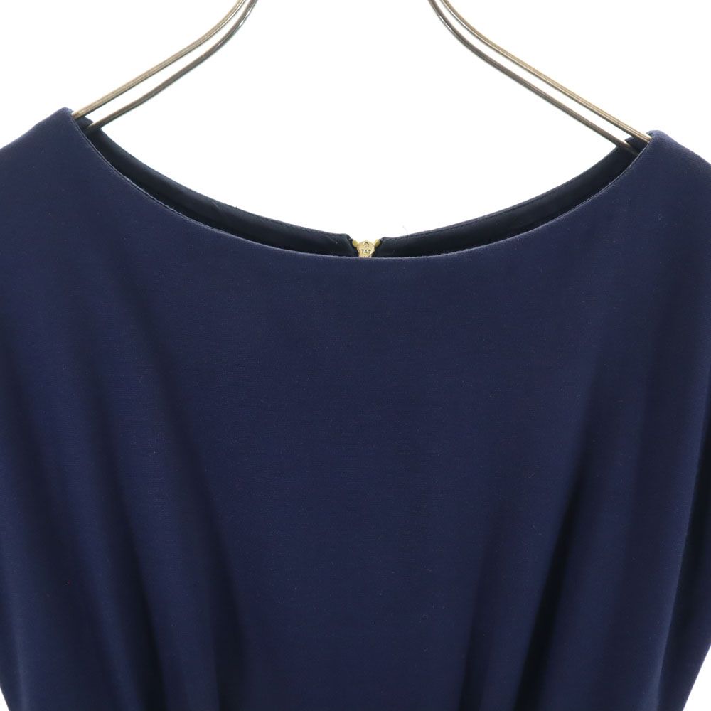 Kate Spade ケイトスペード ノースリーブ ワンピース XS ネイビー系 バックジップ レディース