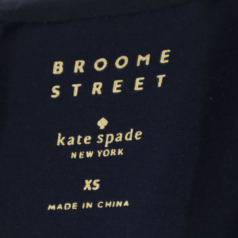 Kate Spade ケイトスペード ノースリーブ ワンピース XS ネイビー系 バックジップ レディース