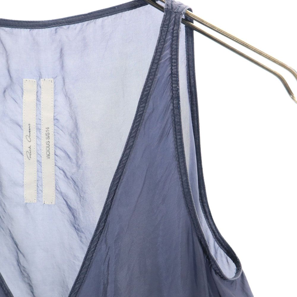 リックオウエンス ノースリーブ ワンピース S グレー Rick Owens レディース