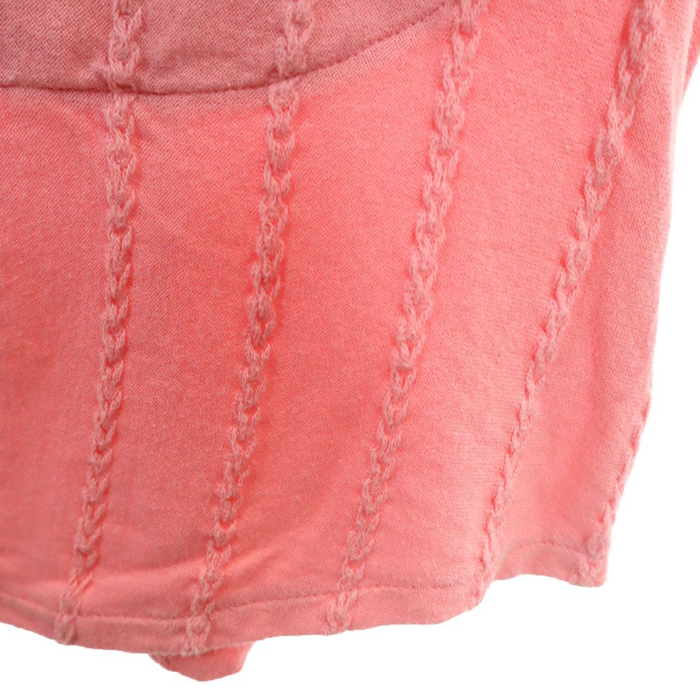 PEARLY GATES パーリーゲイツ 日本製 ストライプ ゴルフ 半袖 ボタンダウン ワンピース 1 ピンク フロントボタン レディース