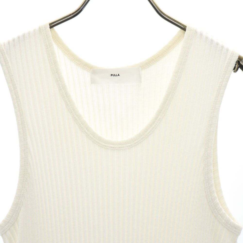 TOGA PULLA トーガプルラ 日本製 ノースリーブ 膝丈ワンピース 36 ホワイト 他 レディース