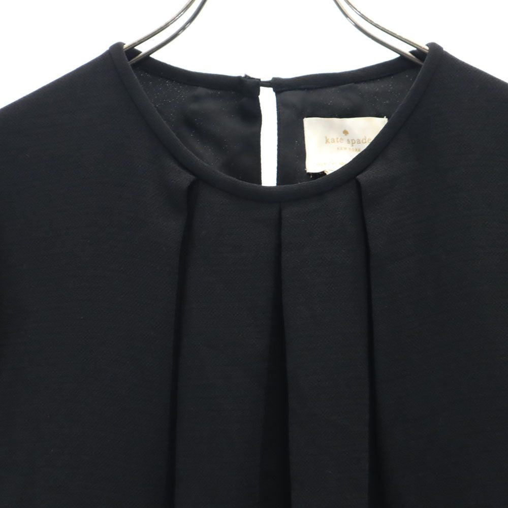 Kate Spade ケイトスペード 半袖 ミニワンピース ブラック フレンチスリーブ レディース