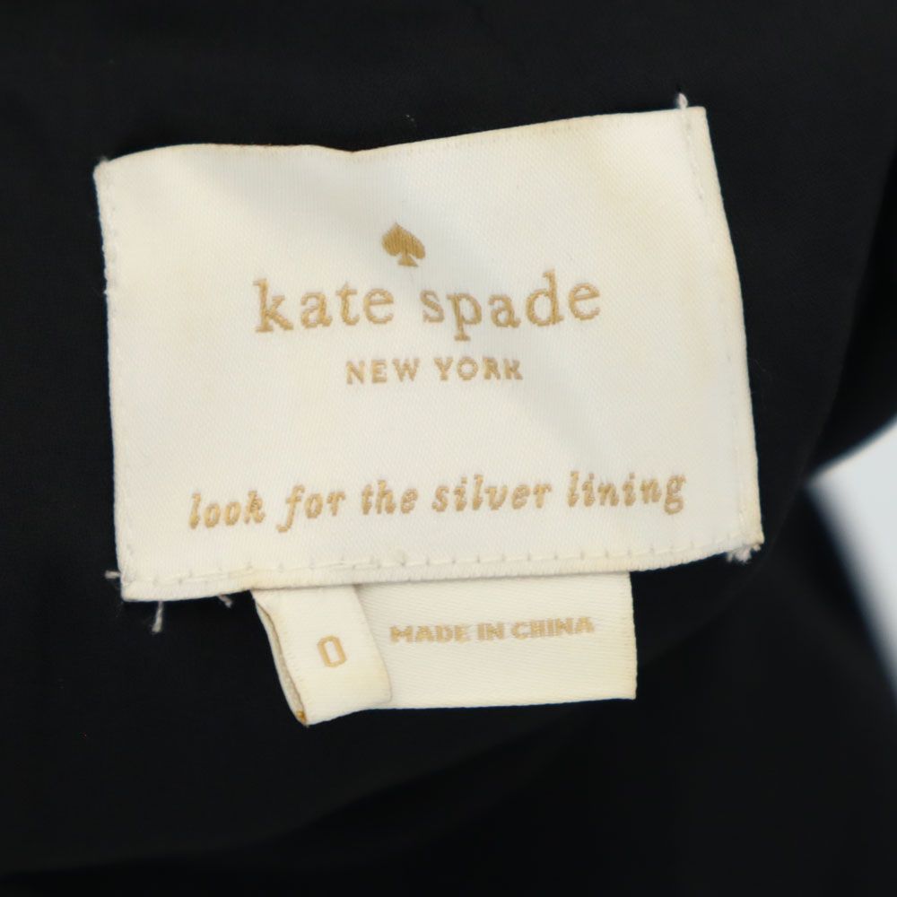 Kate Spade ケイトスペード 半袖 ミニワンピース ブラック フレンチスリーブ レディース
