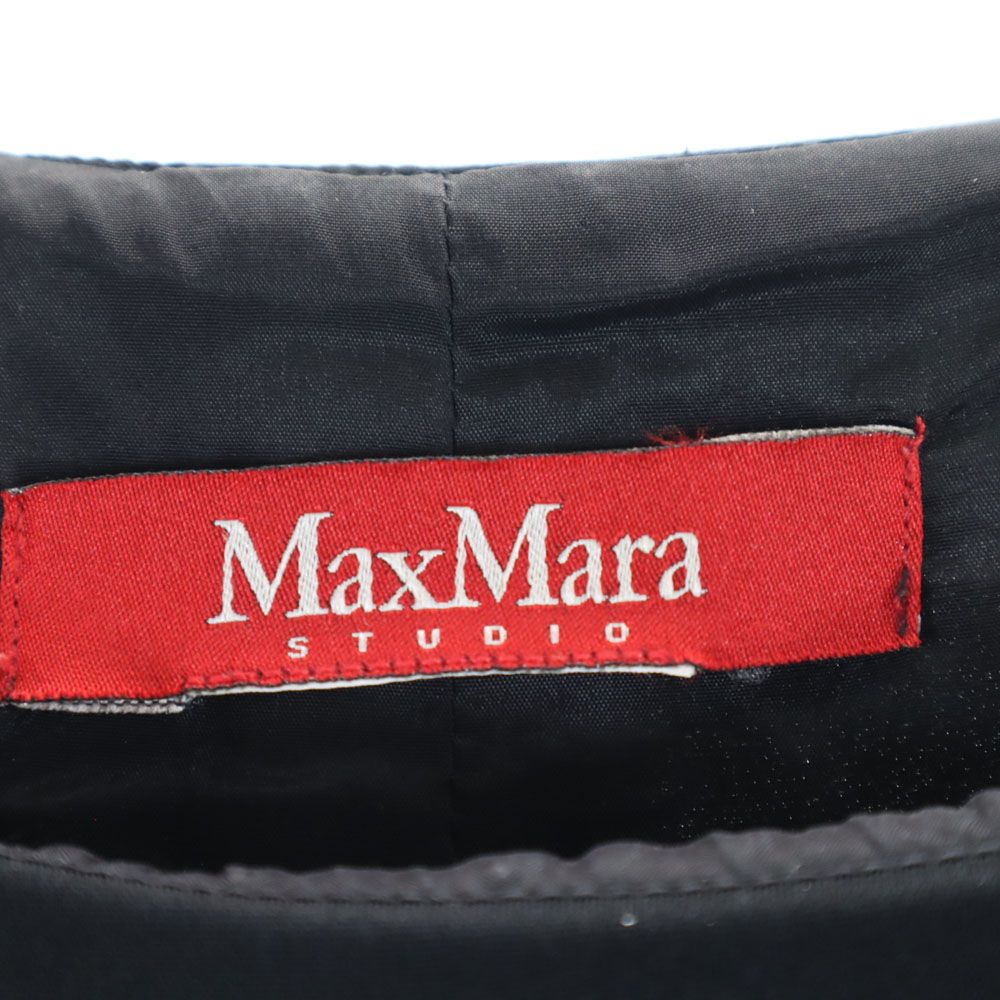 MAXMARA STUDIO マックスマーラステュディオ ノースリーブ ミニワンピース ブラック レディース