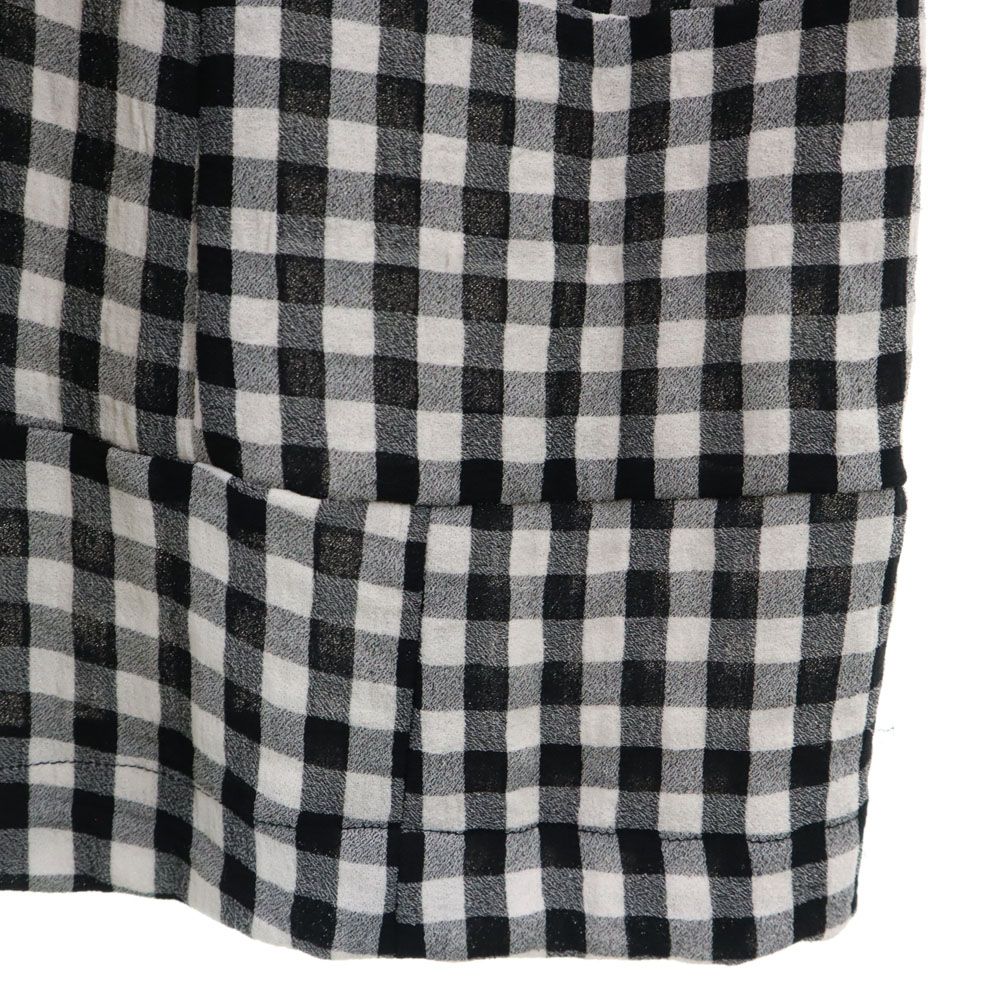 COMME des GARCONS コムデギャルソン 90s 1995年 日本製 チェック柄 ノースリーブ 膝丈ワンピース M ブラック 他 レディース
