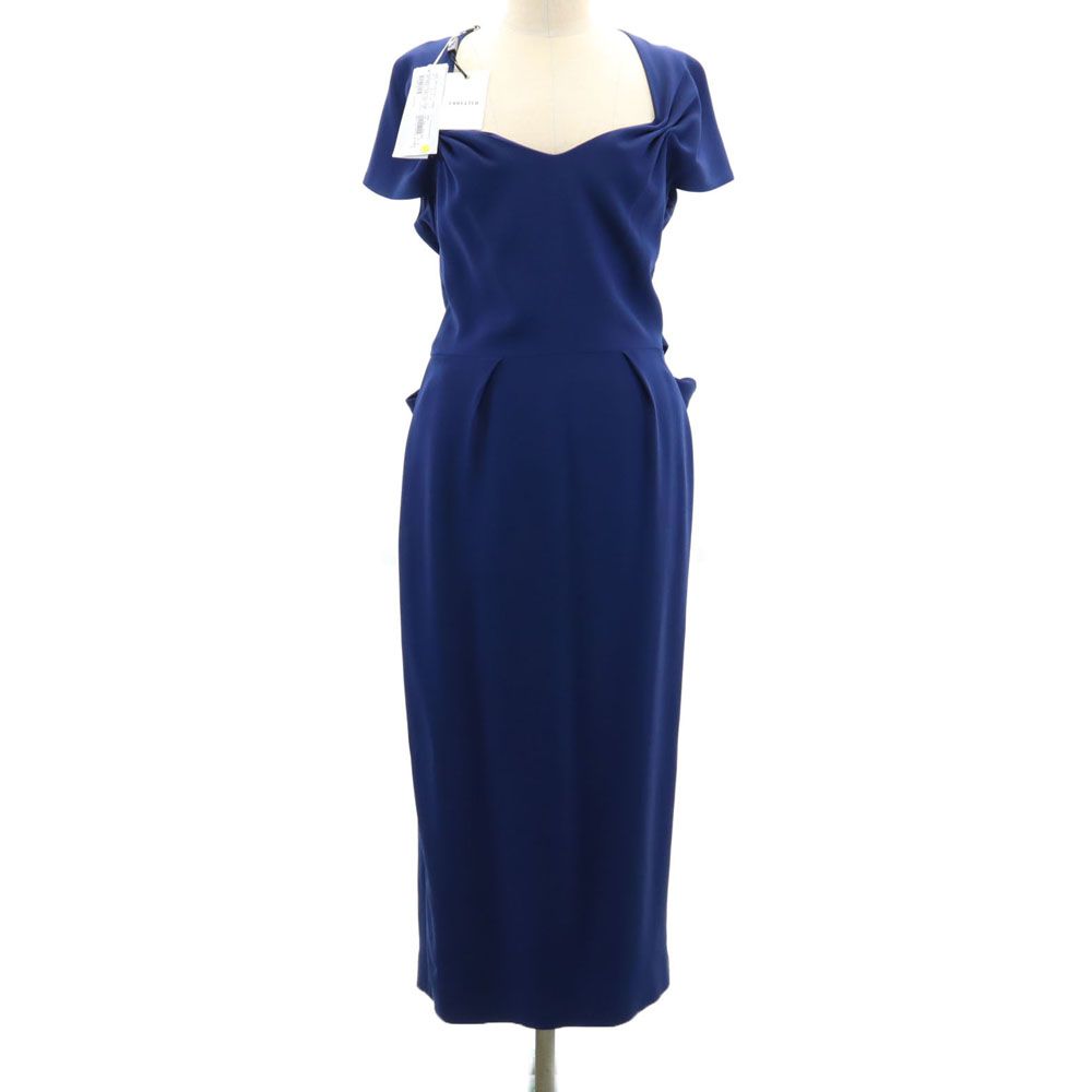 Stella McCartney ステラマッカートニー 未使用 半袖 ワンピース 42 ネイビー系 バックジップ タグ付き レディース