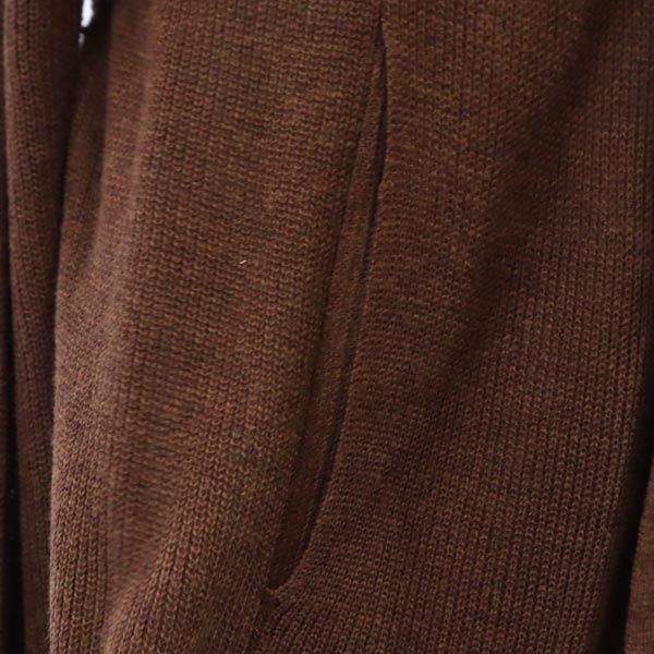 AMERI UNDRESSED アメリ 長袖 ショールカラー ロングニット カーディガン S ブラウン レディース
