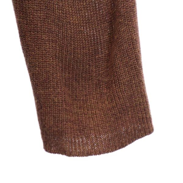 AMERI UNDRESSED アメリ 長袖 ショールカラー ロングニット カーディガン S ブラウン レディース