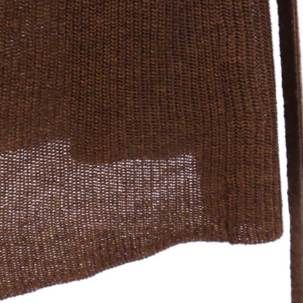 AMERI UNDRESSED アメリ 長袖 ショールカラー ロングニット カーディガン S ブラウン レディース