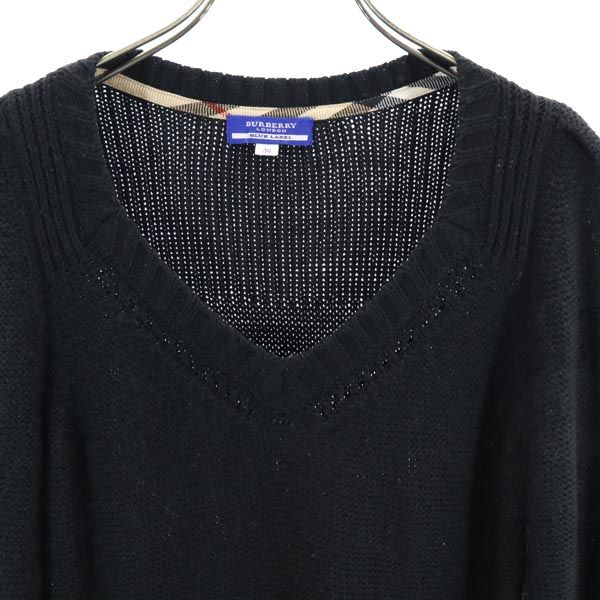 BURBERRY BLUE LABEL バーバリーブルーレーベル ニット ワンピース 38 ブラック レディース