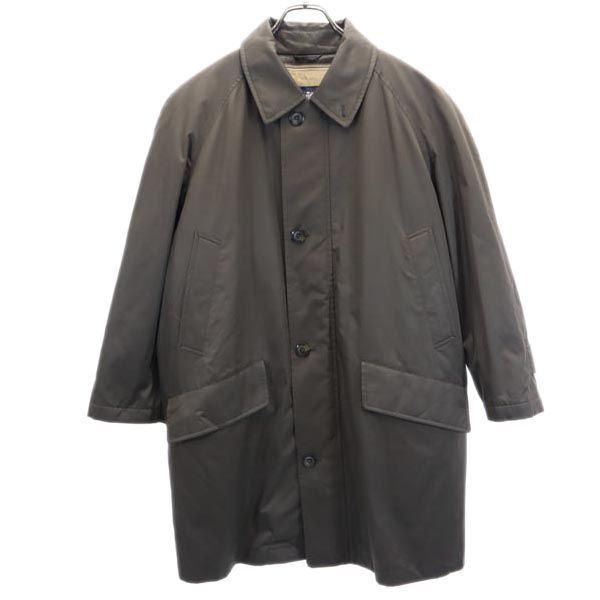 BURBERRY バーバリー 日本製 三陽商会 2WAY 中綿 ステンカラーコート M カーキ 裏ノバチェック メンズ