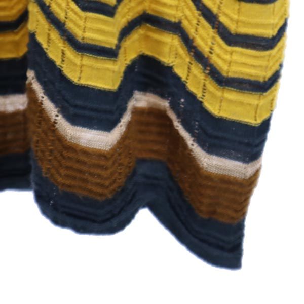 Missoni ミッソーニ ウールブレンド 総柄 長袖 ニット ワンピース 42 ブラウン系 レディース