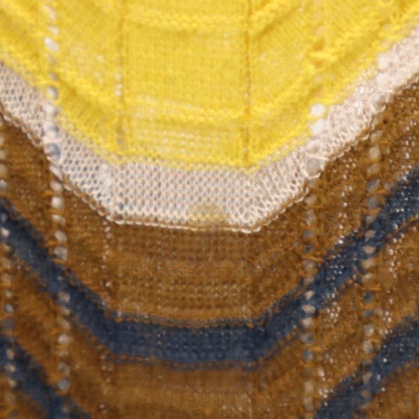 Missoni ミッソーニ ウールブレンド 総柄 長袖 ニット ワンピース 42 ブラウン系 レディース