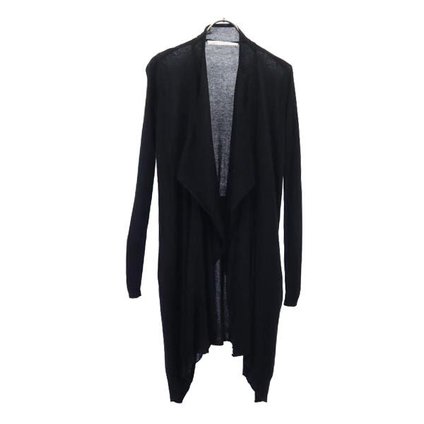 DIANE VON FURSTENBERG ダイアンフォンファステンバーグ シルク カシミヤブレンド 長袖 ニット カーディガン P ブラック系 レディース
