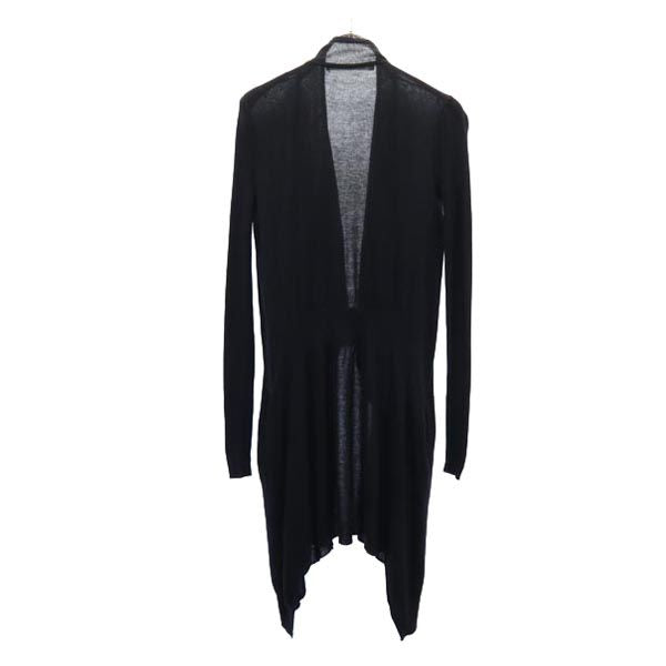 DIANE VON FURSTENBERG ダイアンフォンファステンバーグ シルク カシミヤブレンド 長袖 ニット カーディガン P ブラック系 レディース