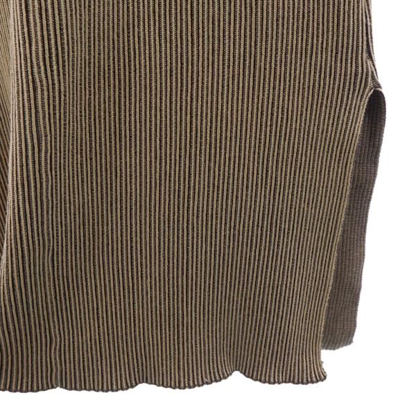MAISON SPECIAL メゾンスペシャル ノースリーブ ニット ワンピース M ブラウン系 レディース