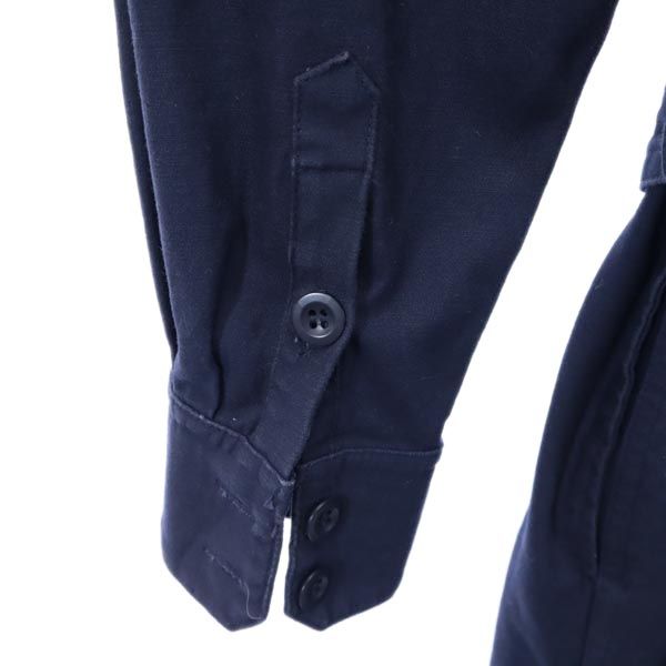 CONVERSE コンバース ワンピース風 ノーカラーコート 紺 薄手 レディース