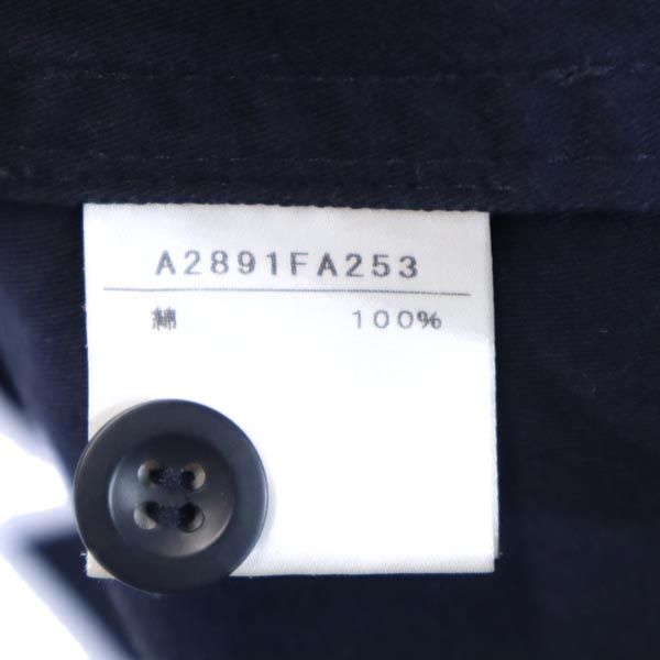 CONVERSE コンバース ワンピース風 ノーカラーコート 紺 薄手 レディース