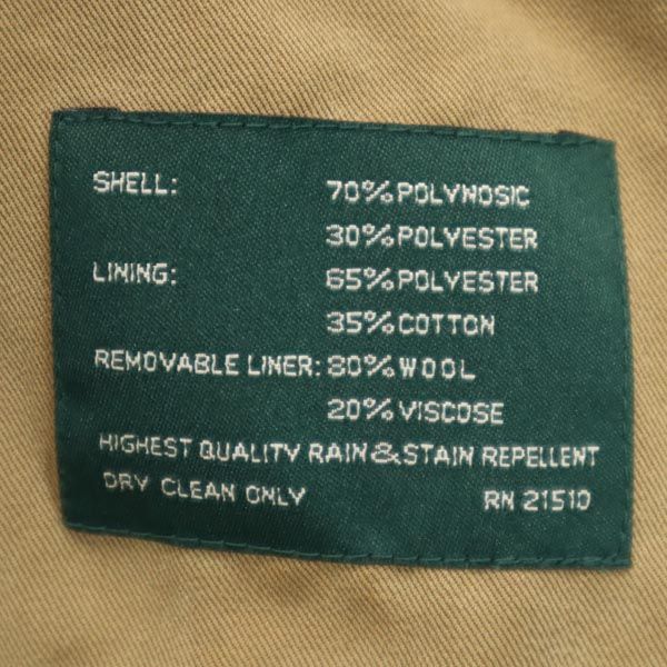 ローレンラルフローレン ステンカラーコート L ブラウン系 LAUREN RALPH LAUREN ライナー付き メンズ