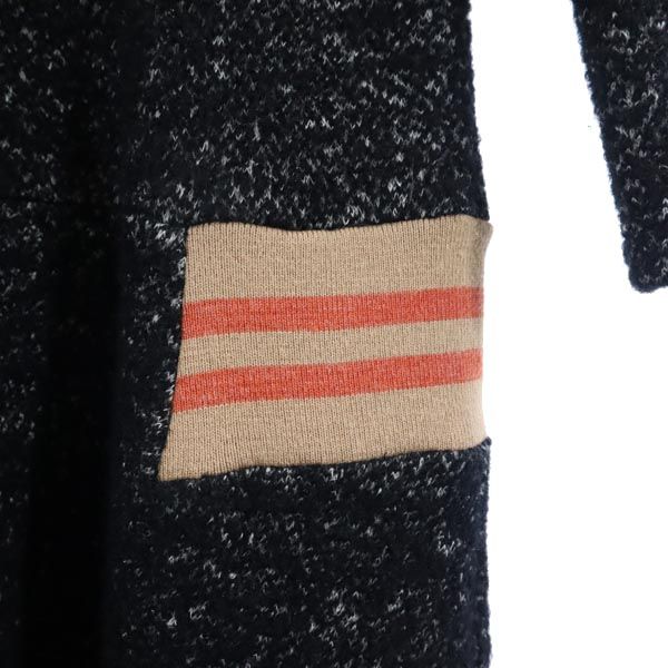 SEE BY CHLOE シーバイクロエ ウールブレンド 長袖 ニット ワンピース 黒系 リブ切替 レディース