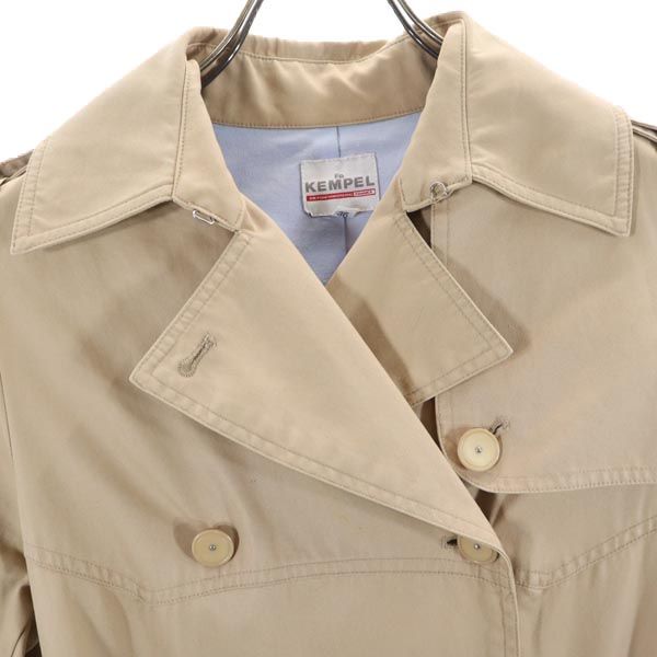 KEMPEL ケンペル トレンチコート 36 ベージュ ウエストベルト レディース