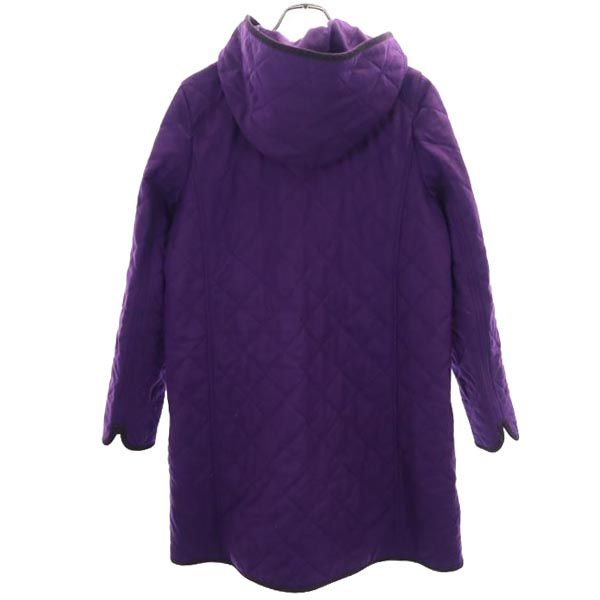 MACKINTOSH PHILOSOPHY マッキントッシュフィロソフィー 三陽商会 キルティングジャケット 40 紫 フード レディース
