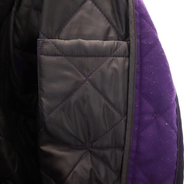 MACKINTOSH PHILOSOPHY マッキントッシュフィロソフィー 三陽商会 キルティングジャケット 40 紫 フード レディース