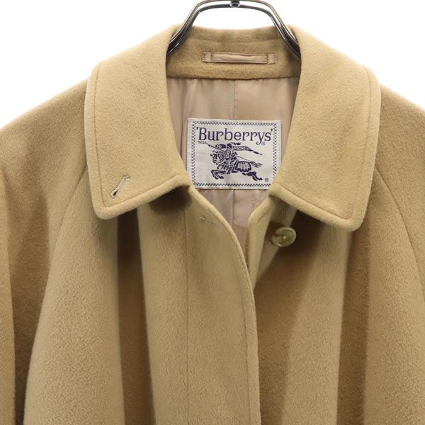 Burberrys バーバリーズ 90s カシミヤブレンド ウール ステンカラーコート 11AB3 ベージュ レディース