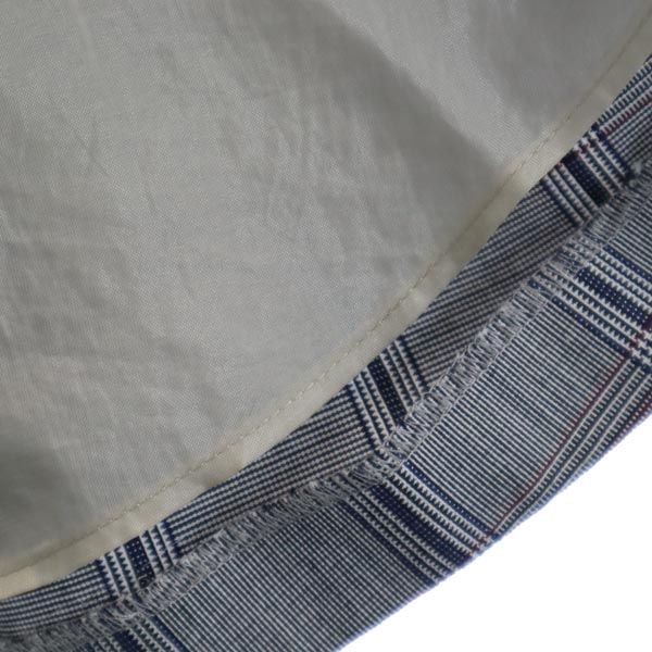 BLUE LABEL CRESTBRIDGE ブルーレーベルクレストブリッジ 三陽商会 チェック柄 7分袖 ワンピース 36 グレー系 レディース